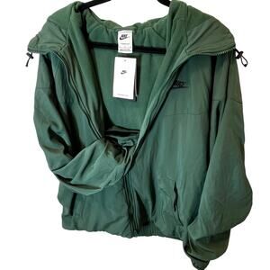 •NWT• Nike windbreaker jacket • Olive Green w/ Black Swoosh • Large